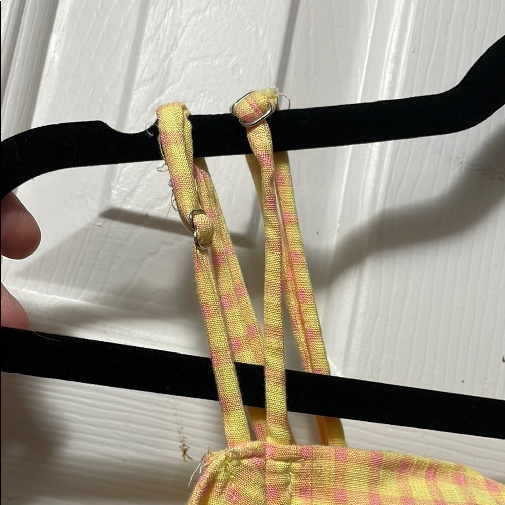 Wild Fable Yellow Checkered Mini Dress - Picture 6 of 7